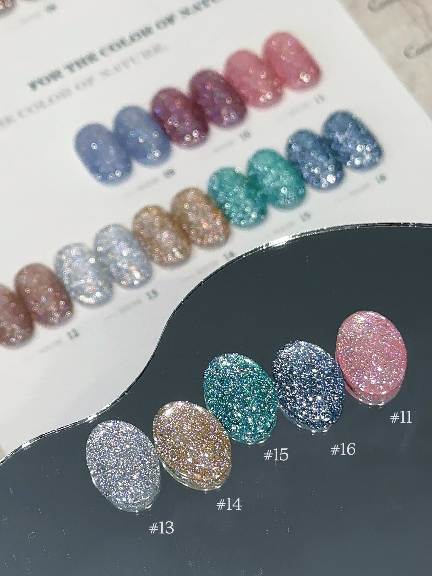 YUKUN 24-Color Monet Garden Resin Gel Nail Polish Long-Lasting Liquid Adhesive with LED Lamp Source Bottle Packing