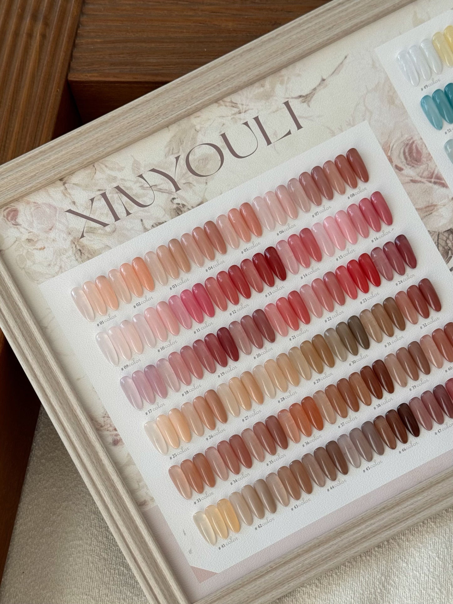 Yukun 60 Color Tianji Four Seasons Jade Fat Ice Tea Transparent Nail Oil Gel Set Naked Powder Jelly Skin Color Manufacturer Batch