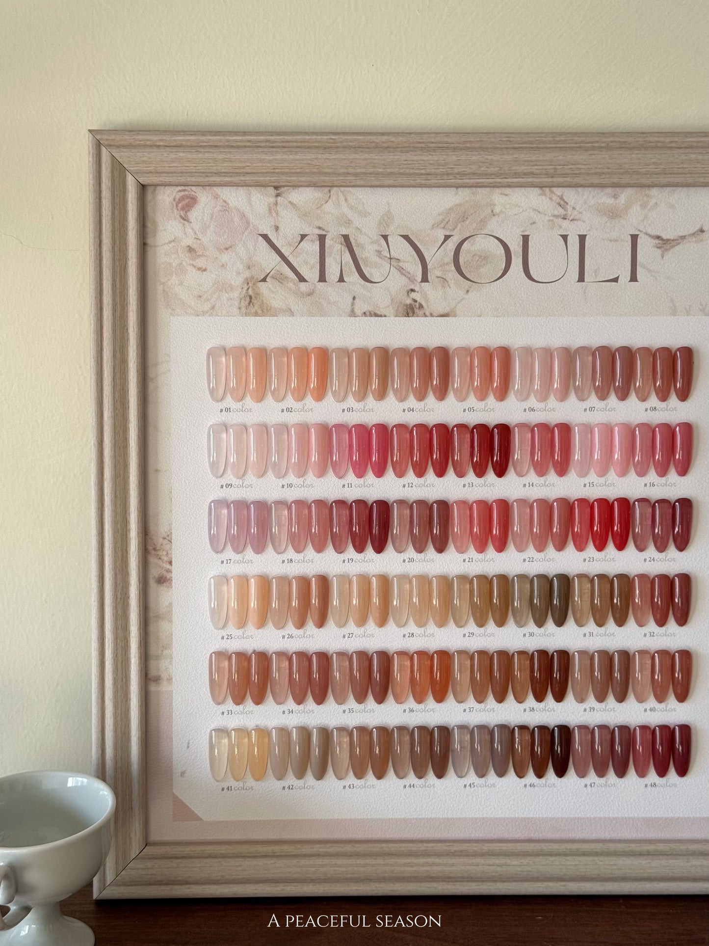 Yukun 60 Color Tianji Four Seasons Jade Fat Ice Tea Transparent Nail Oil Gel Set Naked Powder Jelly Skin Color Manufacturer Batch