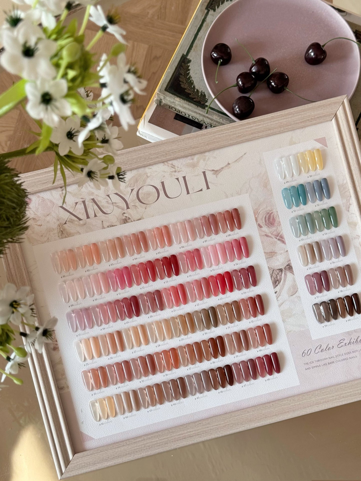 Yukun 60 Color Tianji Four Seasons Jade Fat Ice Tea Transparent Nail Oil Gel Set Naked Powder Jelly Skin Color Manufacturer Batch